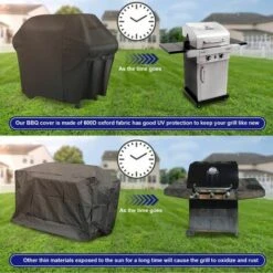 BRIDAY Housse Barbecue, Bache Barbecue, 600D Imperméable Double Couche Avec Boucle Fixe Bilatérale Réglable, Housse Pour Barbecue Weber, Étanche Housse Bâche De Protection BBQ (152cm/60inch) 8 BRIDAY Housse Barbecue, Bache Barbecue, 600D Imperméable Double Couche Avec Boucle Fixe Bilatérale Réglable, Housse Pour Barbecue Weber, Étanche Housse Bâche De Protection BBQ (152cm/60inch) -Accessoires de barbecue Soldes 28492067 4