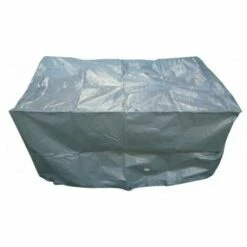 TITANIUM Housse De Protection Pour Barbecue Rectangulaire - Argent - 125x70x70 Cm