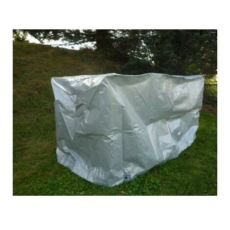 TITANIUM Housse De Protection Pour Barbecue Rectangulaire - Argent - 125x70x70 Cm 2 TITANIUM Housse De Protection Pour Barbecue Rectangulaire - Argent - 125x70x70 Cm – Image 2