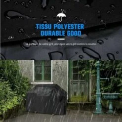 PERLE RARE Couverture De Barbecue Couverture De Gril BBQ Housse De Gril Extérieure étanche à La Poussière Et à La Crème Solaire ( M) 100 * 60 * 150 -Accessoires de barbecue Soldes 29864681 4