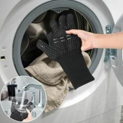 Perle Rare Une Paire De Gants De Barbecue (signe égal Noir -Accessoires de barbecue Soldes 29870534 4