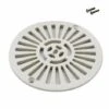 ASTRALPOOL Grille Bonde De Fond Ronde Avec Vis Pour Piscine Liner - Diam 17,7 Cm - Blanc - Astral - Blanc