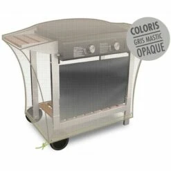 JARDIDECO Housse Pour Chariot Plancha Cover One - 110 X 60 X 60 Cm - Gris