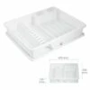 ORYX Piastre Rettangolari Di Scarico Con Vassoio Antigoccia In Plastica 49x39x10 (h) Cm.
