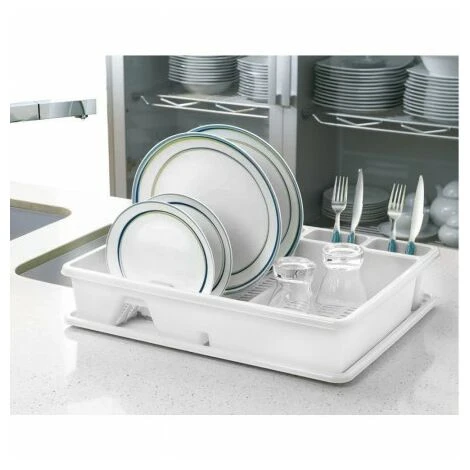 ORYX Piastre Rettangolari Di Scarico Con Vassoio Antigoccia In Plastica 49x39x10 (h) Cm. 3 ORYX Piastre Rettangolari Di Scarico Con Vassoio Antigoccia In Plastica 49x39x10 (h) Cm. – Image 3