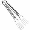 ABCRITAL Pince À Barbecue En Acier Inoxydable - Pince Pour Barbecue - Outils De Cuisine À Buffet - Pour Pain - Anti-Chaleur - Clip Pour Pâtisserie