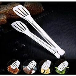 ABCRITAL Pince À Barbecue En Acier Inoxydable - Pince Pour Barbecue - Outils De Cuisine À Buffet - Pour Pain - Anti-Chaleur - Clip Pour Pâtisserie -Accessoires de barbecue Soldes 31939691 3