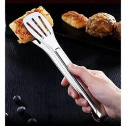 ABCRITAL Pince À Barbecue En Acier Inoxydable - Pince Pour Barbecue - Outils De Cuisine À Buffet - Pour Pain - Anti-Chaleur - Clip Pour Pâtisserie -Accessoires de barbecue Soldes 31939691 4