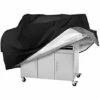 BEARSU Bâche Barbecue Housse De Protection BBQ Imperméable Antipoussière, Couverture De Grill Anti -UV Anti-vieillissement, Convient La Plupart Des Grills (145 * 61 * 117cm)