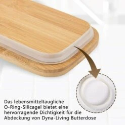 LITZEE Beurrier En Porcelaine Avec Couteau Et Couvercle En Bois Pour 250 G Blanc 16,5 X 10 X 7,5 Cm 8 LITZEE Beurrier En Porcelaine Avec Couteau Et Couvercle En Bois Pour 250 G Blanc 16,5 X 10 X 7,5 Cm -Accessoires de barbecue Soldes 32530078 4