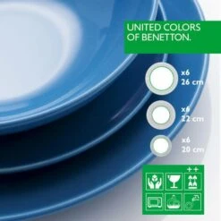 CASA BENETTON 18 PIÈCES DE VAISSELLE CÉRAMIQUE, BLEU - Bleu 7 CASA BENETTON 18 PIÈCES DE VAISSELLE CÉRAMIQUE, BLEU - Bleu -Accessoires de barbecue Soldes 32988608 3