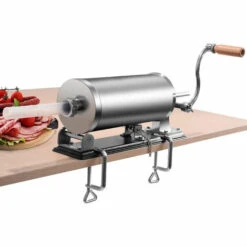 SKECTEN Machine à Saucisse Poussoir à Saucisse 4 Tubes Différantes Viande Hachée En Acier Inoxydable Hachoir à Viande Manuel 3.6L -Accessoires de barbecue Soldes 33017300 3