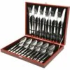 YONGQING Vaisselle Couverts 24 Pièces Couverts En Acier Inoxydable Pour 6 Personnes - Argent