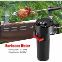 BETTERLIFE 1.5V Moteurs De Rôtissoire De Rotateur De Barbecue Petit Rotateur Gril De BBQ Pour Le Support De Parenthèse De Rôti Sans Batterie -Accessoires de barbecue Soldes 33031219 4