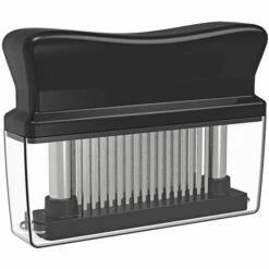 ASUPERMALL Attendrisseur De Viande Avec 48 Lames D'Aiguilles En Acier Inoxydable Outil De La Viande Et De Marinade, Noir - Noir