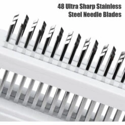 ASUPERMALL Attendrisseur De Viande Avec 48 Lames D'Aiguilles En Acier Inoxydable Outil De La Viande Et De Marinade, Noir - Noir -Accessoires de barbecue Soldes 33454307 3