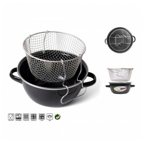 MAGEFESA Friggitrice Con Cestello 20 Cm Nero 2 MAGEFESA Friggitrice Con Cestello 20 Cm Nero – Image 2