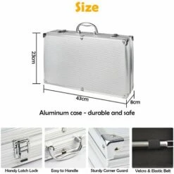 TODECO 18 Pcs Ustensiles Barbecue,Kit Barbecue En Acier Inoxydable, Outils Barbecue PortableMallette En Aluminium, Matériau: Alliage En Aluminium 8 TODECO 18 Pcs Ustensiles Barbecue,Kit Barbecue En Acier Inoxydable, Outils Barbecue PortableMallette En Aluminium, Matériau: Alliage En Aluminium -Accessoires de barbecue Soldes 35074714 4