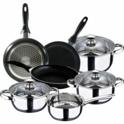 San Ignacio - Cuisine - Batterie 7 Pièces Phare Et Set 3 Poêles Ø16/Ø20/Ø24 Cm, Aluminium Pressé, Antiadhésif, Induction