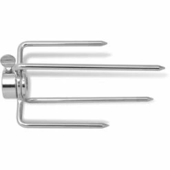 VidaXL Fourchettes De Broche 2 Pcs Acier - Argent -Accessoires de barbecue Soldes 3539425 3