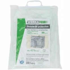 Housse Pour Barbecue Et Plancha 90x70x70cm Werkapro -Accessoires de barbecue Soldes 35493411 3