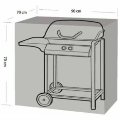 Housse Pour Barbecue Et Plancha 90x70x70cm Werkapro -Accessoires de barbecue Soldes 35493411 4