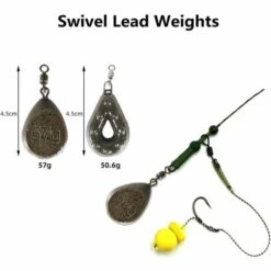 BRIDAY 224/252 Pièces Kit D'accessoires De Pêche, Hameçons, Flotteurs, Pivots De Pêche, Mousquetons, Toboggans En Plomb, Ensemble De Pêche Avec Boîte De Pêche Pour Carpe Saumon Dorée -Accessoires de barbecue Soldes 35563684 5