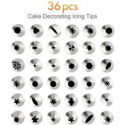 HAPPYSHOPPING 52 Pieces Multi-fonction Gateau Decoration Kit Gateau Platine Ensemble Patisserie Tube Fondant Outil Cuisine Dessert Cuisson Patisserie Fournitures,modele : 52 pieces -Accessoires de barbecue Soldes 35863604 4