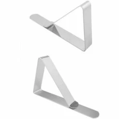 ASUPERMALL Pinces A Nappe En Acier Inoxydable Couverture De Table Pinces Triangulaires Pinces A Nappe De Pique-Nique De Jardin, 12 Pcs -Accessoires de barbecue Soldes 35988251 4
