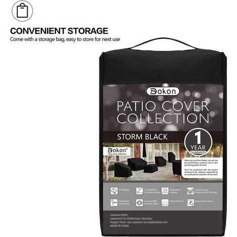 TRIOMPHE Housse De Barbecue Au Charbon Avec Grilles D’aération, Imperméable, Coupe-Vent, Anti-UV, Résistant à La Déchirure, Robuste Tissu Oxford 600D Bâche De Protection Barbecue, Rond (71x68cm) - Noir 5 TRIOMPHE Housse De Barbecue Au Charbon Avec Grilles D’aération, Imperméable, Coupe-Vent, Anti-UV, Résistant à La Déchirure, Robuste Tissu Oxford 600D Bâche De Protection Barbecue, Rond (71x68cm) - Noir – Image 5