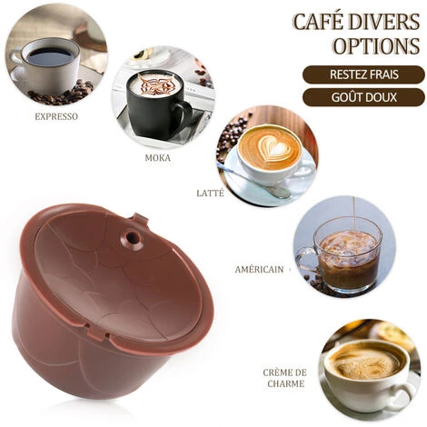 ASUPERMALL 3 Pieces Dosettes De Cafe Reutilisables Capsules De Cafe Rechargeables Compatibles Avec Les Filtres A Cafe Rechargeables Dolce Gusto Avec Brosse 2 ASUPERMALL 3 Pieces Dosettes De Cafe Reutilisables Capsules De Cafe Rechargeables Compatibles Avec Les Filtres A Cafe Rechargeables Dolce Gusto Avec Brosse â Image 2