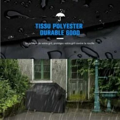 SUNFLOWER Couverture De Barbecue Couverture De Gril BBQ Housse De Gril Extérieure étanche à La Poussière Et à La Crème Solaire ( M) 100 * 60 * 150cm -Accessoires de barbecue Soldes 36419216 4