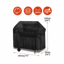 SWAGX 183*66*130cm Couverture De Gril De Barbecue Tissu Oxford Robuste 420D Imperméable -Accessoires de barbecue Soldes 36732157 4