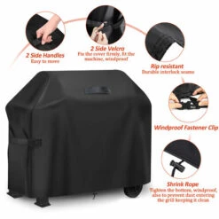 SWAGX 183*66*130cm Couverture De Gril De Barbecue Tissu Oxford Robuste 420D Imperméable -Accessoires de barbecue Soldes 36732157 5