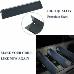 GFTIME 7635 38,9cm Barres Flavorizer En Porcelaine émaillée Plaque Chauffante, Remplacement Pièces Pour Barbecue Au Gaz Weber Spirit 200 Series 2 Brûleurs Spirit I & II E210, E220, S210, S220 (avec Boutons De Commande Avant), Diffuseur De Chaleur, 3 Pack -Accessoires de barbecue Soldes 36757708 5