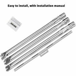 GFTIME 45,7CM 69787 Brûleur Pour Weber Spirit 300 Series E310 S310 E320 S320, Acier Inoxydable Tube De Brûleur Gril à Gaz Pièces De Rechange Pour Weber E330 S330 SP-330 (avec Bouton Avant) -Accessoires de barbecue Soldes 36757712 4