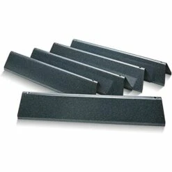 GFTIME 7636 38,9cm Barres Flavorizer En Porcelaine émaillée Plaque Chauffante Pour Grilles à Gaz Weber Spirit 300 Series 3 Brûleurs E310 E320 E330 S310 S320 S330 Pièce De Rechange Avec Boutons De Commande Avant