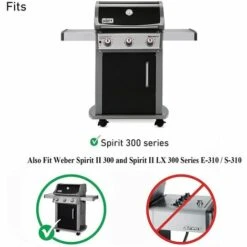 GFTIME 7636 38,9cm Barres Flavorizer En Porcelaine émaillée Plaque Chauffante Pour Grilles à Gaz Weber Spirit 300 Series 3 Brûleurs E310 E320 E330 S310 S320 S330 Pièce De Rechange Avec Boutons De Commande Avant -Accessoires de barbecue Soldes 36757713 3