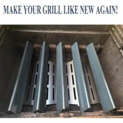 GFTIME 7621 44.5CM Flavorizer Barres Accessoire Pour Weber Genesis 300 E310 E320 E330 S310 S320 S330 Grill (Commande Avant), émaillé Porcelaine Diffuseur Chaleur Plaque Gaz Gril Pièces De Détachées, Lot De 5 -Accessoires de barbecue Soldes 36757730 5
