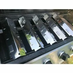 GFTIME 37CM Diffuseur Chaleur Accessoires Pour Char-Broil, Campingaz, Fire Mountain Et Plupart Modèles Flamme Gril, Acier Inoxydable Plaque Chauffante Pièce De Rechange, Paquet 4 -Accessoires de barbecue Soldes 36757736 5