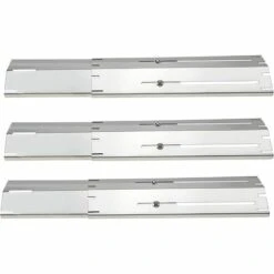 GFTIME 30cm à 53cm Pièces De Rechange De Plaque De Diffuseur De Chaleur Universelle Réglable En Acier Inoxydable Pour Barbecue Grill à Gaz Landmann, Taino, Brinkmann, Charbroil, Uniflame, ProfiCook, Outback, Campingaz, Paquet De 3