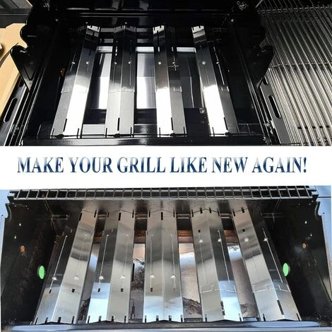 GFTIME 30cm à 53cm Pièces De Rechange De Plaque De Diffuseur De Chaleur Universelle Réglable En Acier Inoxydable Pour Barbecue Grill à Gaz Landmann, Taino, Brinkmann, Charbroil, Uniflame, ProfiCook, Outback, Campingaz, Paquet De 3 5 GFTIME 30cm à 53cm Pièces De Rechange De Plaque De Diffuseur De Chaleur Universelle Réglable En Acier Inoxydable Pour Barbecue Grill à Gaz Landmann, Taino, Brinkmann, Charbroil, Uniflame, ProfiCook, Outback, Campingaz, Paquet De 3 – Image 5