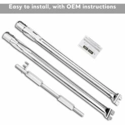 GFTIME 69785 45,7cm Brûleur De Gril En Acier Inoxydable Pour Weber Spirit I 200, Spirit E-210, E-220, Spirit S-210, S-220, Spirit II 200 Series Grils à Gaz Avec Commandes à L'avant，2013 Et Plus Récent -Accessoires de barbecue Soldes 36757748 3