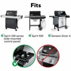 GFTIME 54,6 CM 7535 Barres Flavorizer Pour Weber Spirit 200 Series 2 Brûleurs E200 S200 E210 S210, Weber Genesis Silver A, Spirit 500 Barbecues à Gaz (avec Boutons De Commande Latéral), Diffuseur De Plaque Chauffante En émail Pour Gril à Gaz , 7534/65902 -Accessoires de barbecue Soldes 36757772 3