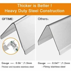 GFTIME 38,9CM 7636 Barres Flavorizer Pour Barbecues à Gaz Weber Spirit Ⅱ E-310,Spirit 300 E310 S310 E320 S320 E330 S330 (3 Brûleurs, Avec Panneaux De Commande Montés à L'avant ), Pièce De Rechange De Plaque Chauffante En Acier Inoxydable 8 GFTIME 38,9CM 7636 Barres Flavorizer Pour Barbecues à Gaz Weber Spirit Ⅱ E-310,Spirit 300 E310 S310 E320 S320 E330 S330 (3 Brûleurs, Avec Panneaux De Commande Montés à L'avant ), Pièce De Rechange De Plaque Chauffante En Acier Inoxydable -Accessoires de barbecue Soldes 36757774 4