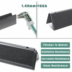 GFTIME 7537 57CM Flavorizer Bars Acier Porcelaine Chaleur Plaque Gaz Gril Pièces De Rechange Pour Weber Spirit 300 Series 3 Brûleurs (contrôle Latéral), Spirit E310 E320 S310 S320, Spirit 700, Weber 900, 5 Pack -Accessoires de barbecue Soldes 36757784 4