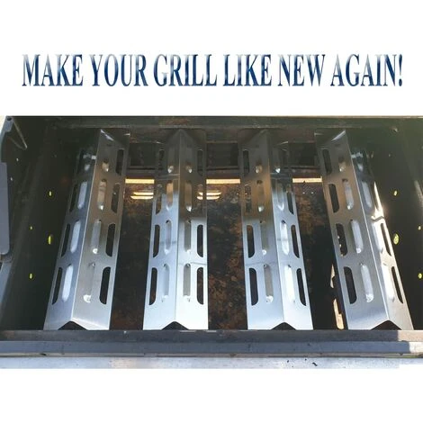 GFTIME 41CM Acier Inoxydable Plaque De Chaleur Pour Perfect Flame, Master Forge, Campingaz, Alice's Garden Pièce De Rechange De Couvercle De Brûleur De Gril à Gaz Pour Char-Broil Et Autre Modèle De Gril , Lot De 4 Diffuseur De Chaleur 5 GFTIME 41CM Acier Inoxydable Plaque De Chaleur Pour Perfect Flame, Master Forge, Campingaz, Alice's Garden Pièce De Rechange De Couvercle De Brûleur De Gril à Gaz Pour Char-Broil Et Autre Modèle De Gril , Lot De 4 Diffuseur De Chaleur – Image 5