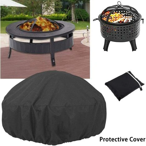 SUNFLOWER Housses Pour Braséro Rond Housse De Barbecue Heavy Duty 210D Oxford Tissu Imperméable Coupe-Vent Anti-UV Housse De Chauffage De Jardin Extérieur (L: 122 * 45 Cm) 3 SUNFLOWER Housses Pour Braséro Rond Housse De Barbecue Heavy Duty 210D Oxford Tissu Imperméable Coupe-Vent Anti-UV Housse De Chauffage De Jardin Extérieur (L: 122 * 45 Cm) – Image 3