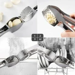 BETTERLIFE Presse Ail Professionnel Garlic Press Pratique Solide Nettoyage Facile Pour La Cuisine 8 BETTERLIFE Presse Ail Professionnel Garlic Press Pratique Solide Nettoyage Facile Pour La Cuisine -Accessoires de barbecue Soldes 37661809 4