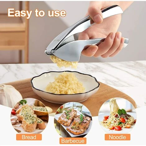 BETTERLIFE Presse Ail Professionnel Garlic Press Pratique Solide Nettoyage Facile Pour La Cuisine 5 BETTERLIFE Presse Ail Professionnel Garlic Press Pratique Solide Nettoyage Facile Pour La Cuisine – Image 5